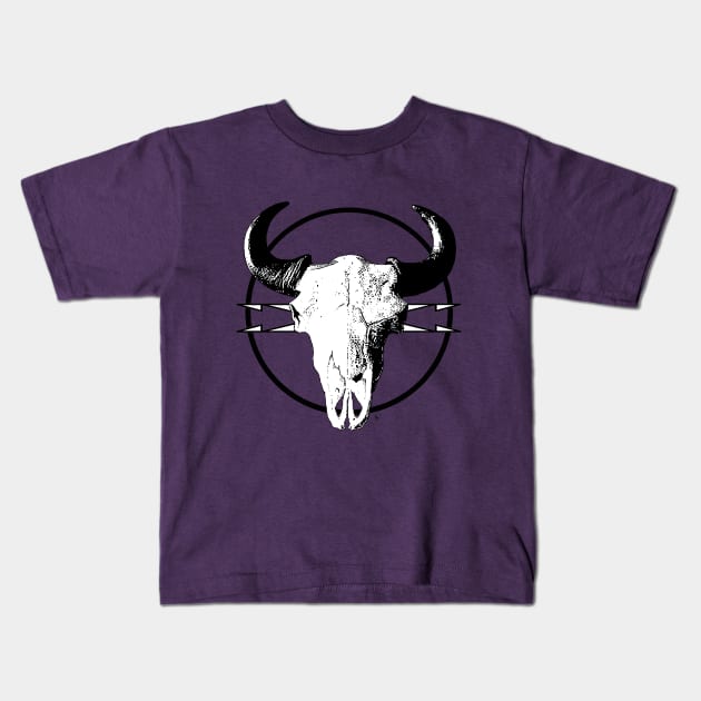 Buffalo Tracks Kids T-Shirt by MartinezArtDesign